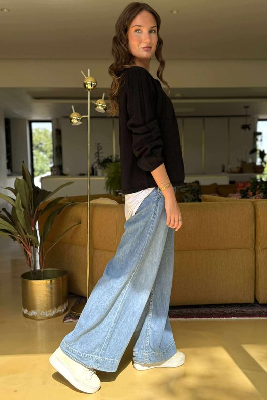 Laundry B Wicklow Fine Knit Throw On Cardigan Black